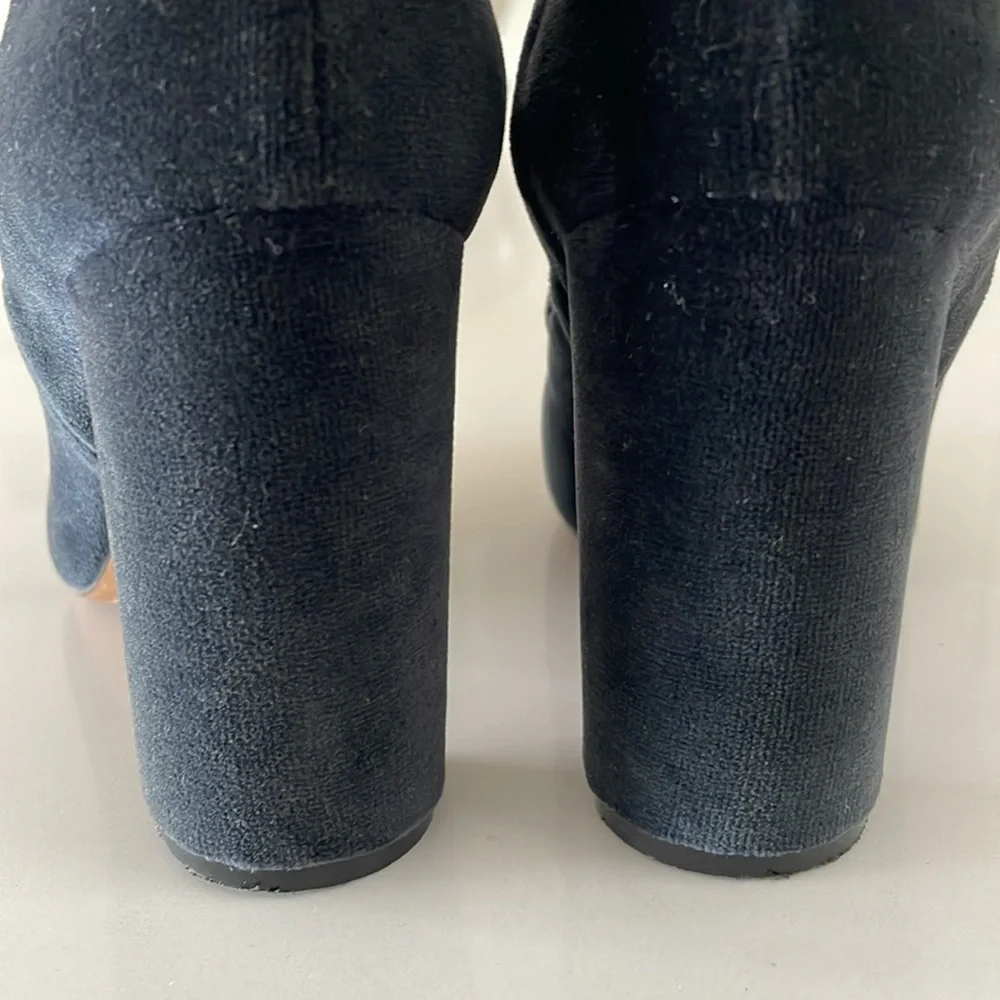 Missoni Black Velvet Ankle Boots - Picture 8 of 12